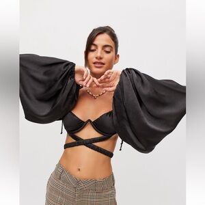 Brand new For love and lemons corset top black going out xs with tags